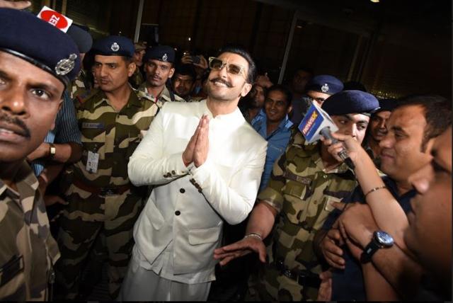 Ranveer Singh leaves for Italy with his family for wedding with Deepika Padukone.