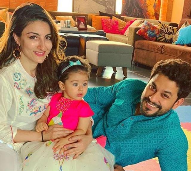 Soha Ali Khan often shares family pictures with Inaaya Naumi Kemmu and Kunal. (Instagram)