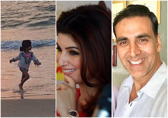 Both Twinkle Khanna and Akshay Kumar share pictures of Nitara. (Instagram) Both Twinkle Khanna and Akshay Kumar share pictures of Nitara. (Instagram)