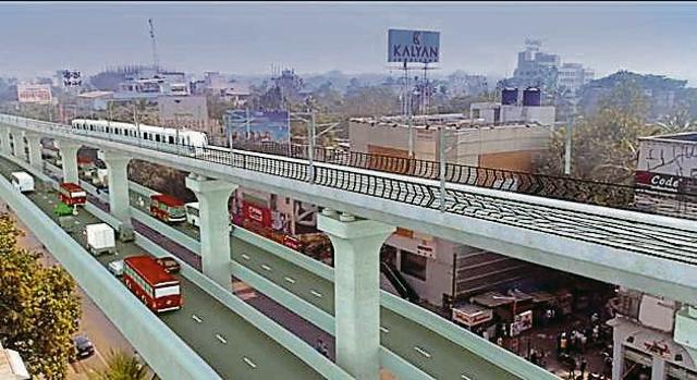An artistic impression of multilevel flyover at Karve road (HT/PHOTO) An artistic impression of multilevel flyover at Karve road (HT/PHOTO)