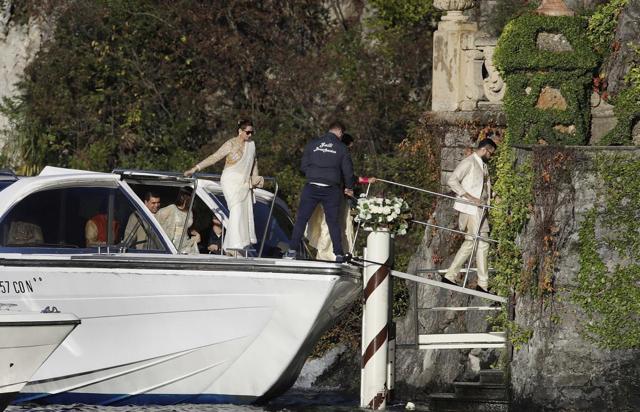 Manna Shetty, wife of Bollywood actor Suneil Shetty, arrives to attend the wedding of Indian Bollywood stars Deepika Padukone and Ranveer Singh at the Villa Balbianello in Lenno, Como lake, northern Italy, Wednesday, Nov. 14, 2018. (AP) Manna Shetty, wife of Bollywood actor Suneil Shetty, arrives to attend the wedding of Indian Bollywood stars Deepika Padukone and Ranveer Singh at the Villa Balbianello in Lenno, Como lake, northern Italy, Wednesday, Nov. 14, 2018. (AP)