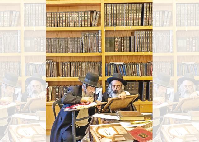 Jewish scholars reflect on readings at the library outside the tomb of David (Siddhartth Mahajan ) Jewish scholars reflect on readings at the library outside the tomb of David (Siddhartth Mahajan )