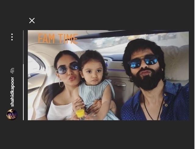 Shahid Kapoor shared this photo as his Instagram story. (Shahidkapoor/Instagram) Shahid Kapoor shared this photo as his Instagram story. (Shahidkapoor/Instagram)