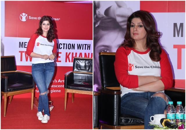 Twinkle Khanna at a Save The Children event in Mumbai. (Virla Bhayani/HT Photo) Twinkle Khanna at a Save The Children event in Mumbai. (Virla Bhayani/HT Photo)