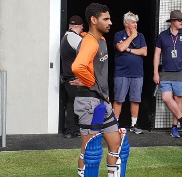 Bhuvneshwar Kumar looks on during a training session. (BCCI/ Instagram) Bhuvneshwar Kumar looks on during a training session. (BCCI/ Instagram)