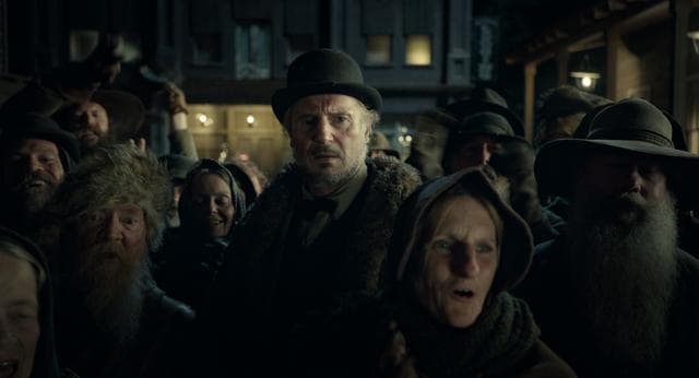 Liam Neeson is Impresario in The Ballad of Buster Scruggs, a film by Joel and Ethan Coen. (Netflix)