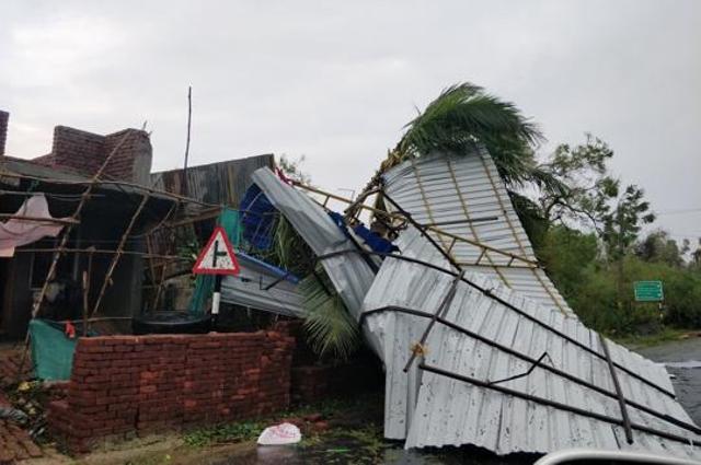 The aftermath of cyclone Gaja is seen in Tamil Nadu, India November 16, 2018 in this picture obtained from social media. (Reuters photo)