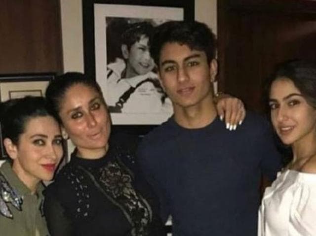 Karisma with sister Karisma, Ibrahim and Sara.