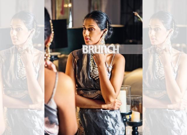History has dresses in grey tones that may inspire an unconventional bride says couturier Shyamal Shodhan of Shyamal & Bhumika. Sari, Ekaya; necklace, choker and earrings, Birdhichand Ghanshyamdas (Hari Nair ) History has dresses in grey tones that may inspire an unconventional bride says couturier Shyamal Shodhan of Shyamal & Bhumika. Sari, Ekaya; necklace, choker and earrings, Birdhichand Ghanshyamdas (Hari Nair )