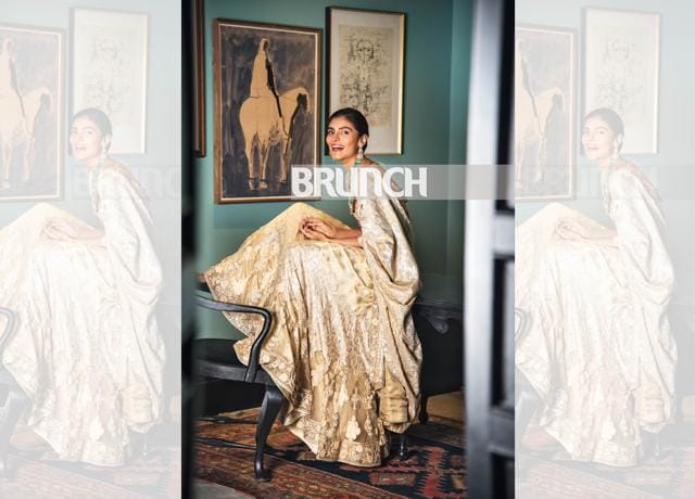 Move away from convention by wearing a sombre shade of gold in your outfit itself and avoid piling on kilos of gold jewellery. Lehenga, Ashima Leena; necklace and earrings, Birdhichand Ghanshyamdas (Hari Nair) Move away from convention by wearing a sombre shade of gold in your outfit itself and avoid piling on kilos of gold jewellery. Lehenga, Ashima Leena; necklace and earrings, Birdhichand Ghanshyamdas (Hari Nair)