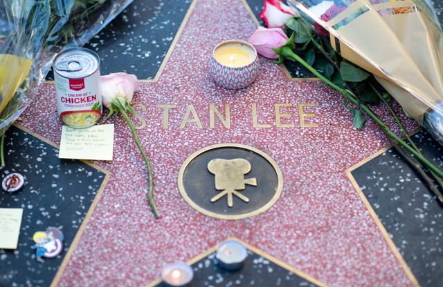 Fans leave tributes on Stan Lee's star on the Hollywood Walk of Fame shortly after the news that the Marvel founder died aged 95 was made public, in Hollywood, California on November 12, 2018. (AFP) Fans leave tributes on Stan Lee's star on the Hollywood Walk of Fame shortly after the news that the Marvel founder died aged 95 was made public, in Hollywood, California on November 12, 2018. (AFP)