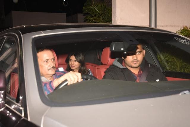 Priyanka Chopra spotted at Mumbai airport on Sunday.