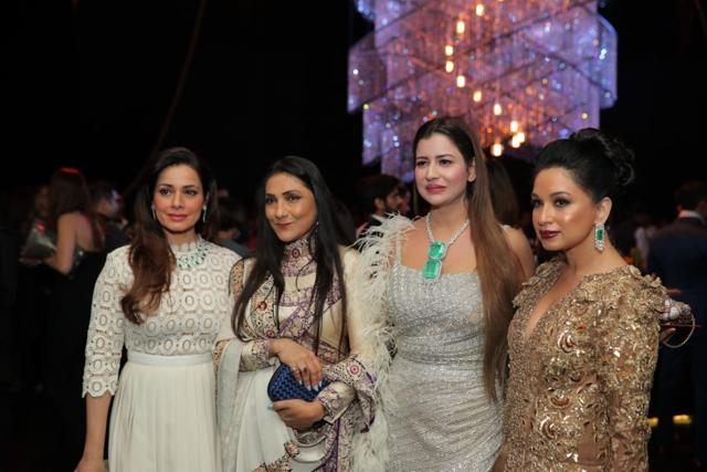 (From left) Neelam Kothari, Aarti Surendranath, Sudha Reddy and Sheetal Mafatlal in Hyderabad. (HT Photo) (From left) Neelam Kothari, Aarti Surendranath, Sudha Reddy and Sheetal Mafatlal in Hyderabad. (HT Photo)