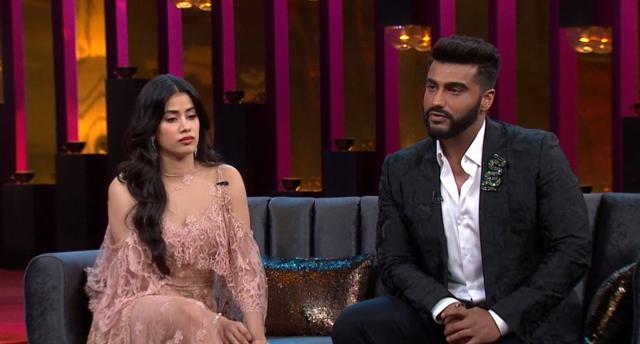 Janhvi and Arjun Kapoor on Koffee With Karan.