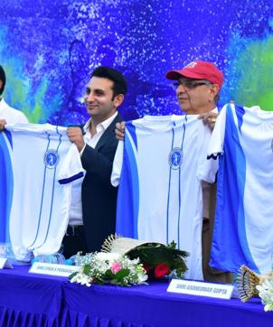 Adar (left) with Cyrus Poonawalla
