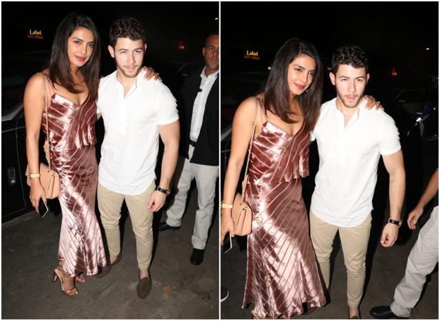Priyanka Chopra and Nick Jonas partied with their friends in Mumbai. (Viral Bhayani) Priyanka Chopra and Nick Jonas partied with their friends in Mumbai. (Viral Bhayani)