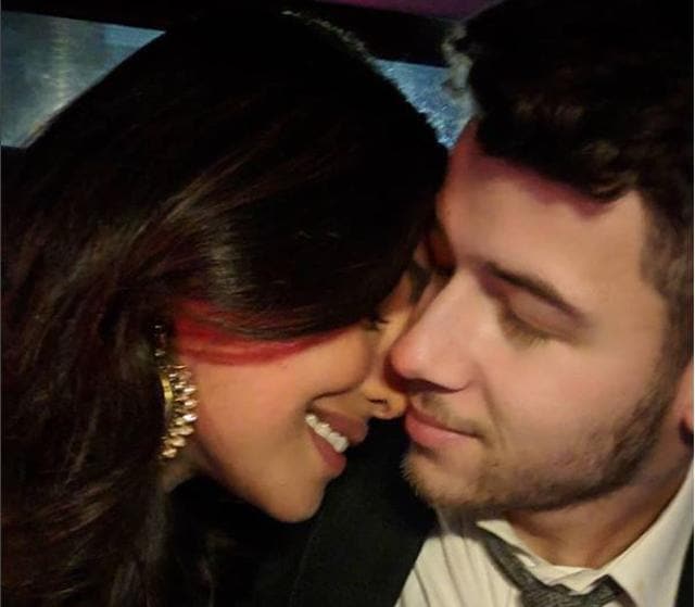 Priyanka Chopra with Nick Jonas ahead of their wedding.