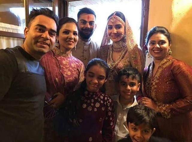 Virat Kohli and Anushka Sharma travelled to Italy with only close family, where they had a traditional Hindu wedding ceremony. Virat Kohli and Anushka Sharma travelled to Italy with only close family, where they had a traditional Hindu wedding ceremony.