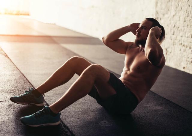 Steer clear of sit-ups or crunches (Shutterstock) Steer clear of sit-ups or crunches (Shutterstock)