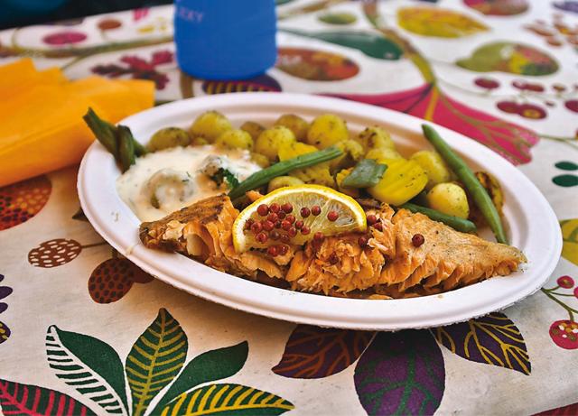 Freshly grilled salmon with boiled potato is a must-try (Saubhadra Chatterji) Freshly grilled salmon with boiled potato is a must-try (Saubhadra Chatterji)