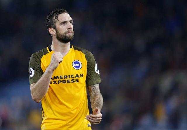 Brighton's Shane Duffy celebrates at the end of the match. (Action Images via Reuters) Brighton's Shane Duffy celebrates at the end of the match. (Action Images via Reuters)