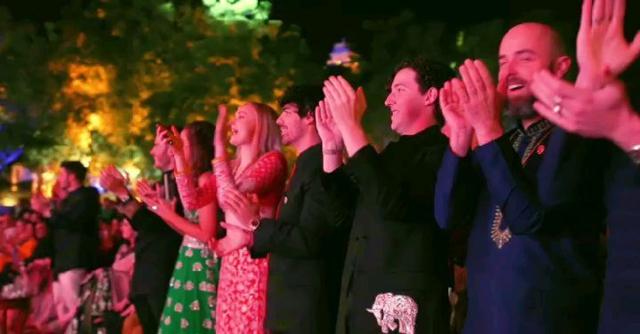 Sophie Turner and the rest of the wedding party.
