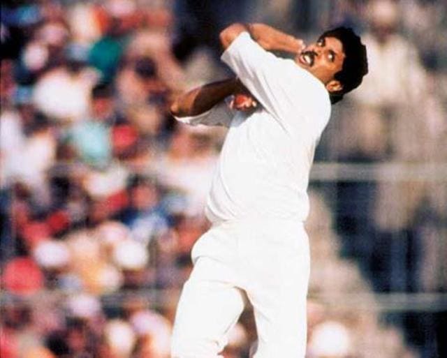 File photo of Kapil Dev bowling in Test matches. (Twitter)
