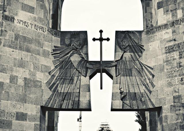 The fourth century Etchmiadzin Cathedral at Vagharshapat (Dhruv Jain) The fourth century Etchmiadzin Cathedral at Vagharshapat (Dhruv Jain)