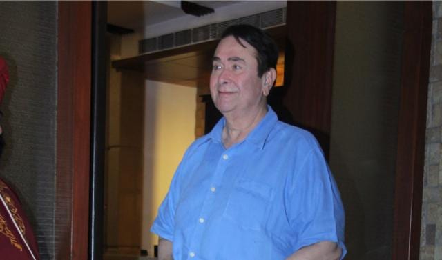 Randhir Kapoor at Taimur’s birthday party. (Viral Bhayani)