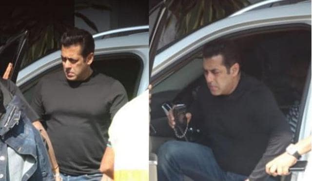 Salman Khan at the Mumbai airport. (Viral Bhayani)