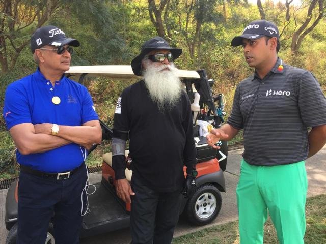Sadhguru on the golf course. (File Photo ) Sadhguru on the golf course. (File Photo )