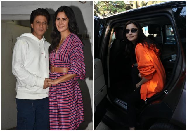 Katrina Kaif and Shah Rukh Khan promote Zero, Alia Bhatt spotted at a salon in Juhu. Katrina Kaif and Shah Rukh Khan promote Zero, Alia Bhatt spotted at a salon in Juhu.