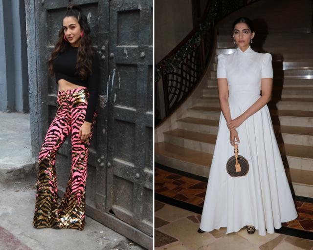 Sonam Kapoor was at a panel discussion while Sara Ali Khan was snapped in Mumbai. Sonam Kapoor was at a panel discussion while Sara Ali Khan was snapped in Mumbai.