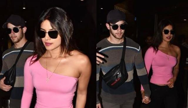 Priyanka Chopra and Nick Jonas returning from their Oman vacation.