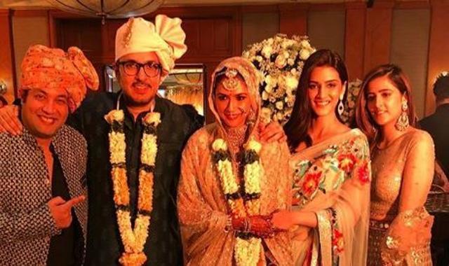 Varun Sharma shared pictures from Dinesh Vijan’s wedding.