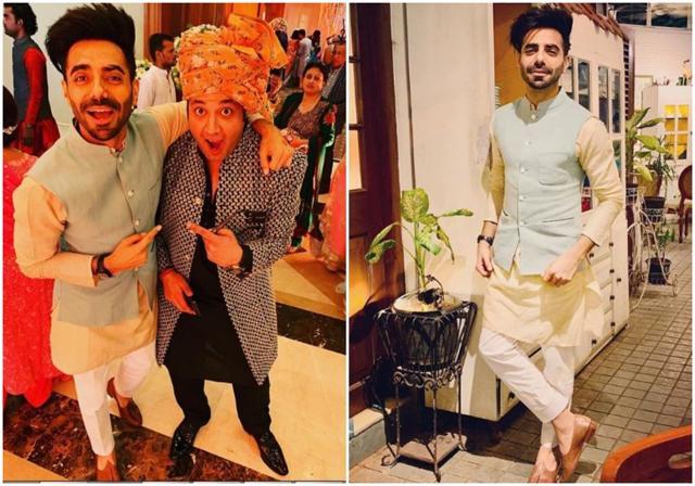 Aparshakti and Varun at Dinesh Vijan’s wedding. Aparshakti and Varun at Dinesh Vijan’s wedding.