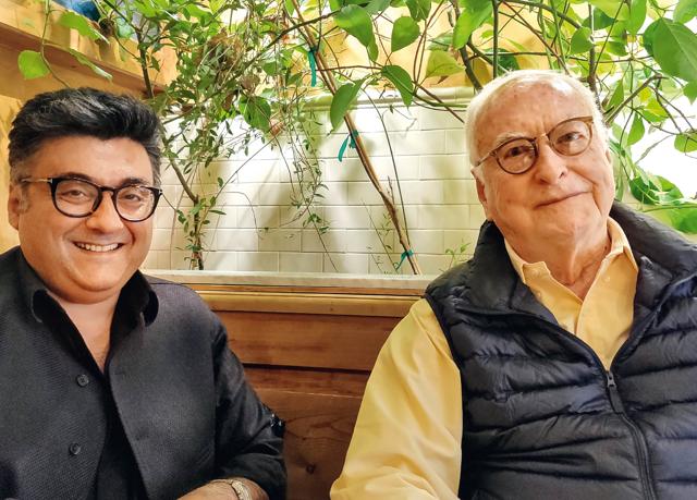 The author with James Ivory in New York The author with James Ivory in New York