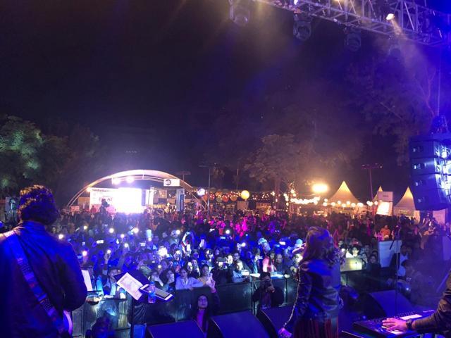 The crowds enjoyed the live music performance by Tulsi Kumar at Hindustan Times Palate Fest. The crowds enjoyed the live music performance by Tulsi Kumar at Hindustan Times Palate Fest.