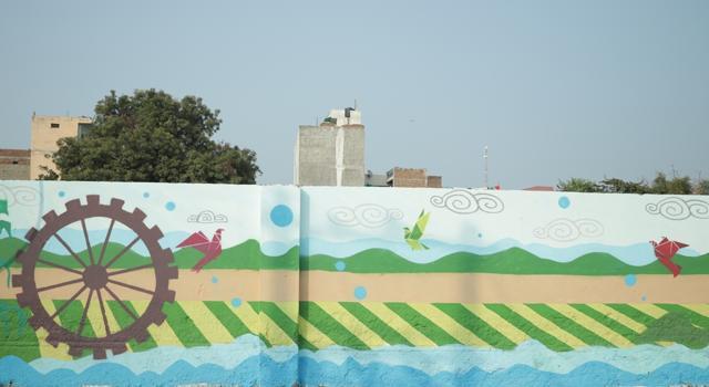Artists from around the country got together as part of a month long Chitrayog art festival. (HT Photo)