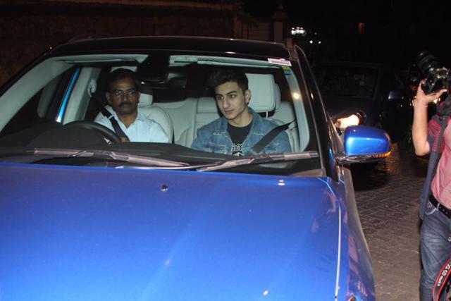 Ibrahim Ali Khan at Sohail Khan’s party. (Viral Bhayani) Ibrahim Ali Khan at Sohail Khan’s party. (Viral Bhayani)
