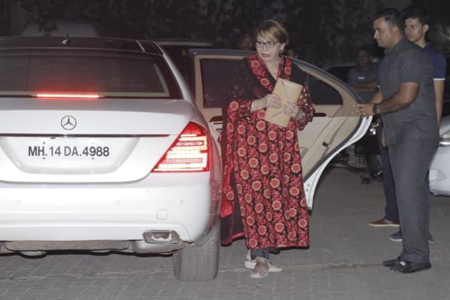 Helen at Sohail Khan’s party. (Viral Bhayani) Helen at Sohail Khan’s party. (Viral Bhayani)