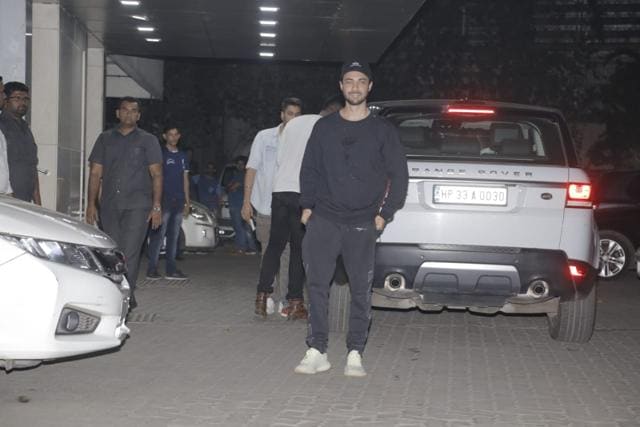 Arpita Khan’s husband Aayush Sharma at Sohail Khan’s party. (Viral Bhayani) Arpita Khan’s husband Aayush Sharma at Sohail Khan’s party. (Viral Bhayani)