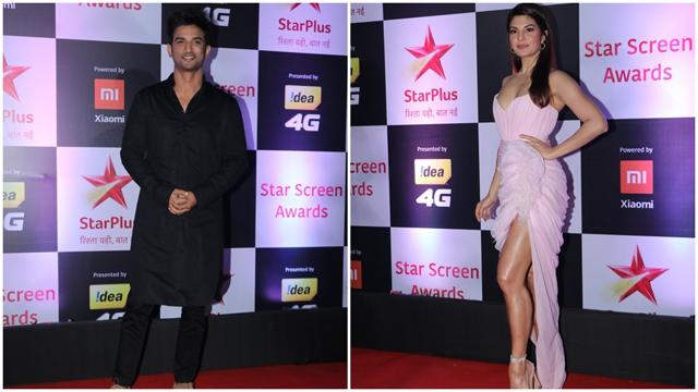 Sushant Singh Rajput and Jacqueline Fernandez looked great at Star Screen Awards 2018. Sushant Singh Rajput and Jacqueline Fernandez looked great at Star Screen Awards 2018.