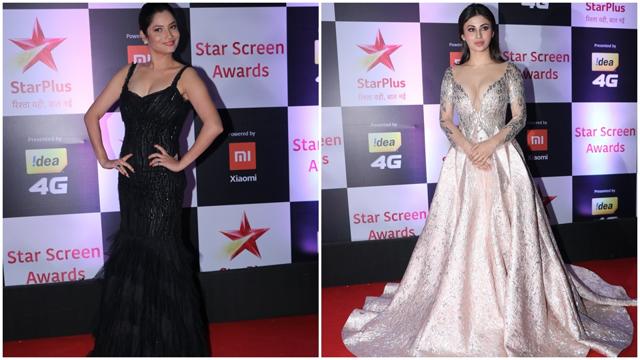 Ankita Lokhande and Mouni Roy were also seen at Star Screen Awards 2018. Ankita Lokhande and Mouni Roy were also seen at Star Screen Awards 2018.