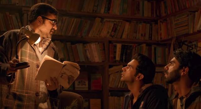 (From Left) Pankaj Tripathi, Rajkummar Rao and Aparshakti Khurana in Stree. (From Left) Pankaj Tripathi, Rajkummar Rao and Aparshakti Khurana in Stree.