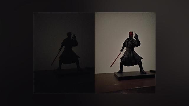 The image on the left has been taken on the camera’s default mode and the one on the right in the Night mode. (HT Brand Studio) The image on the left has been taken on the camera’s default mode and the one on the right in the Night mode. (HT Brand Studio)