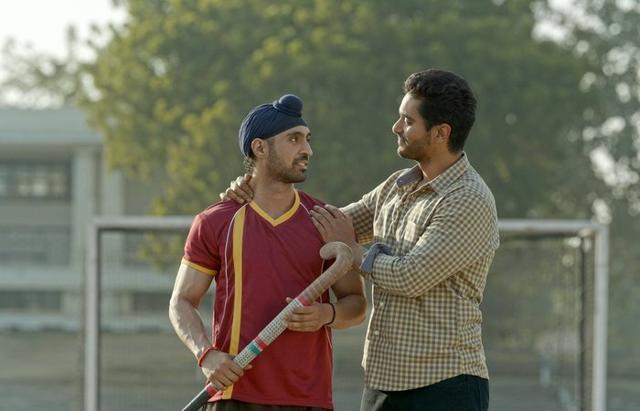 Diljit Dosanjh and Angad Bedi in Soorma. Diljit Dosanjh and Angad Bedi in Soorma.