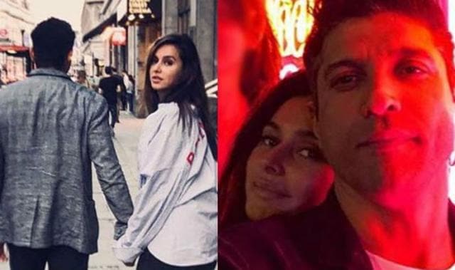 Farhan Akhtar withShibani Dandekar. (Instagram) Farhan Akhtar withShibani Dandekar. (Instagram)