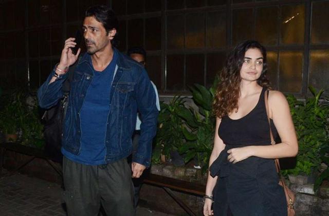 Arjun Rampal with Gabriella Demetriades. (Viral Bhayani)