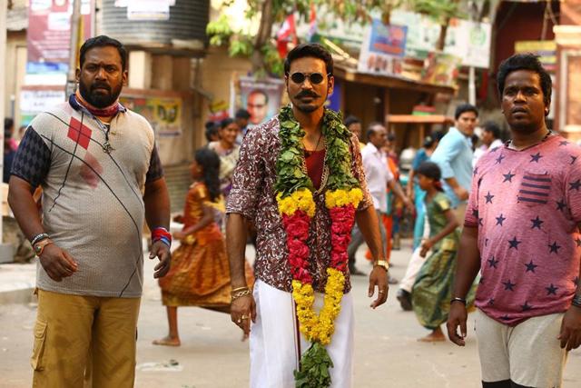 Dhanush returns as the thug with a heart of gold. Dhanush returns as the thug with a heart of gold.